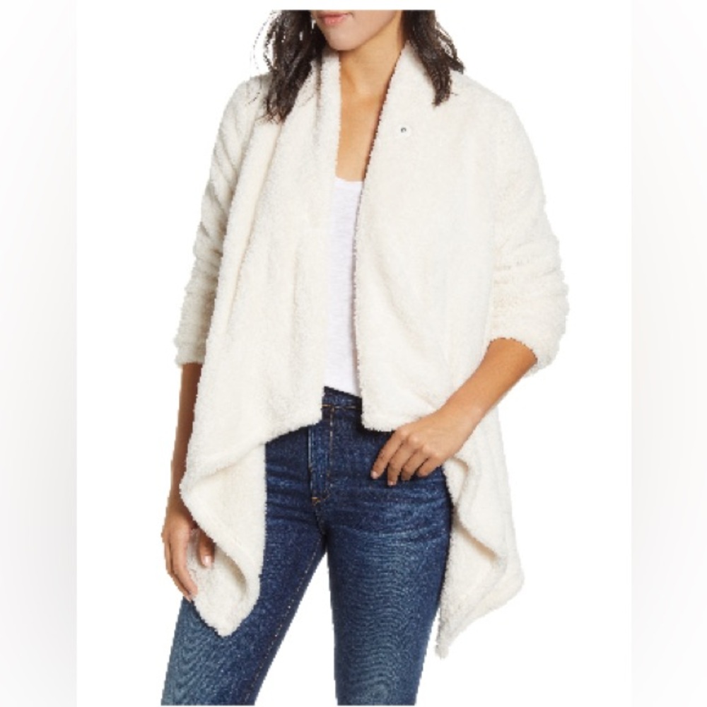 Bobeau Faux fur cardigan NWOT